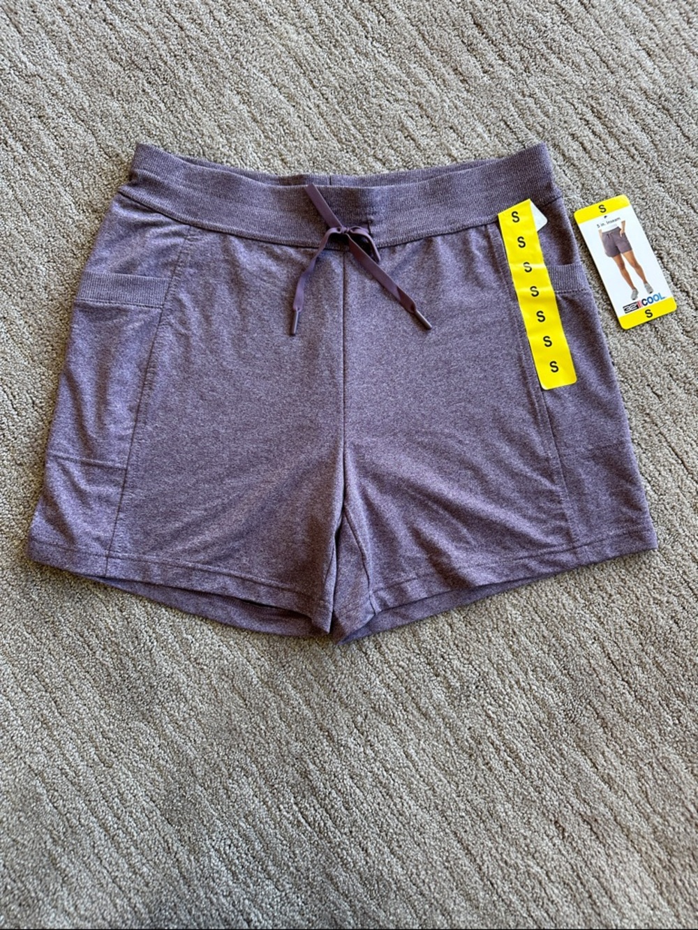 32 degree Women's Purple Shorts with Drawstring Waist